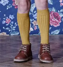 Ribbed Socks Mustard