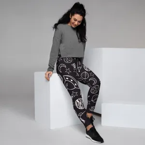 Space Ships and Planets Womens Joggers Sweatpants