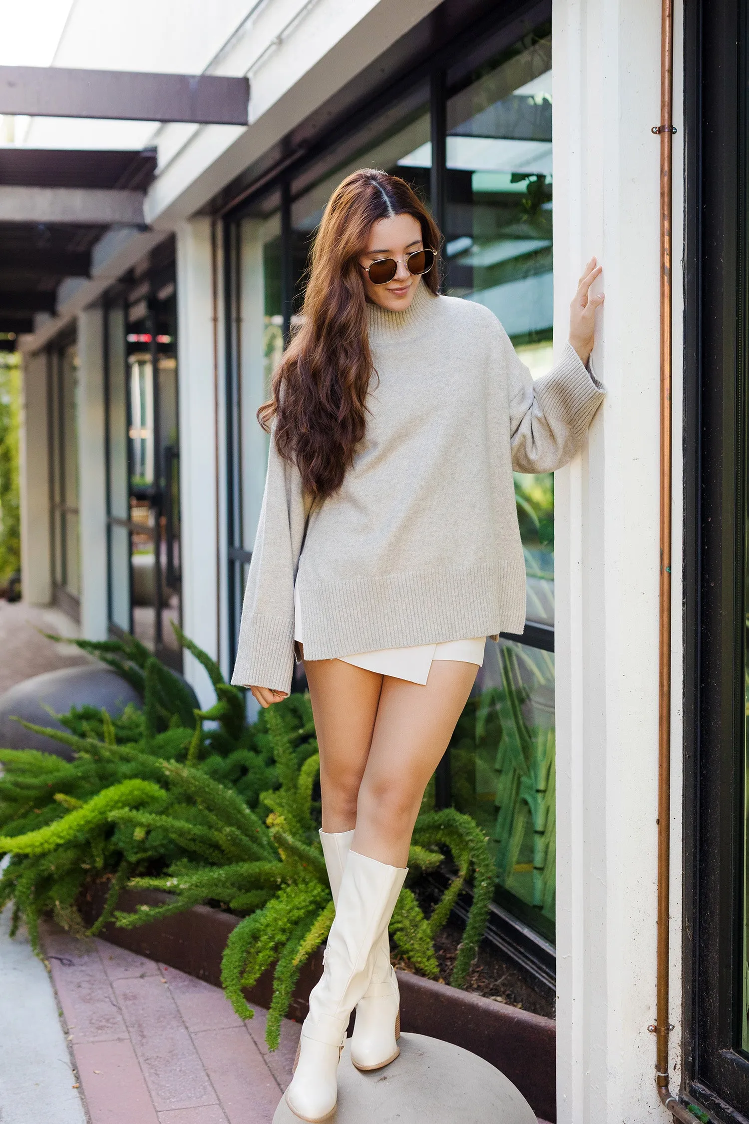 The Cuddle Season Oversized Turtleneck Sweater