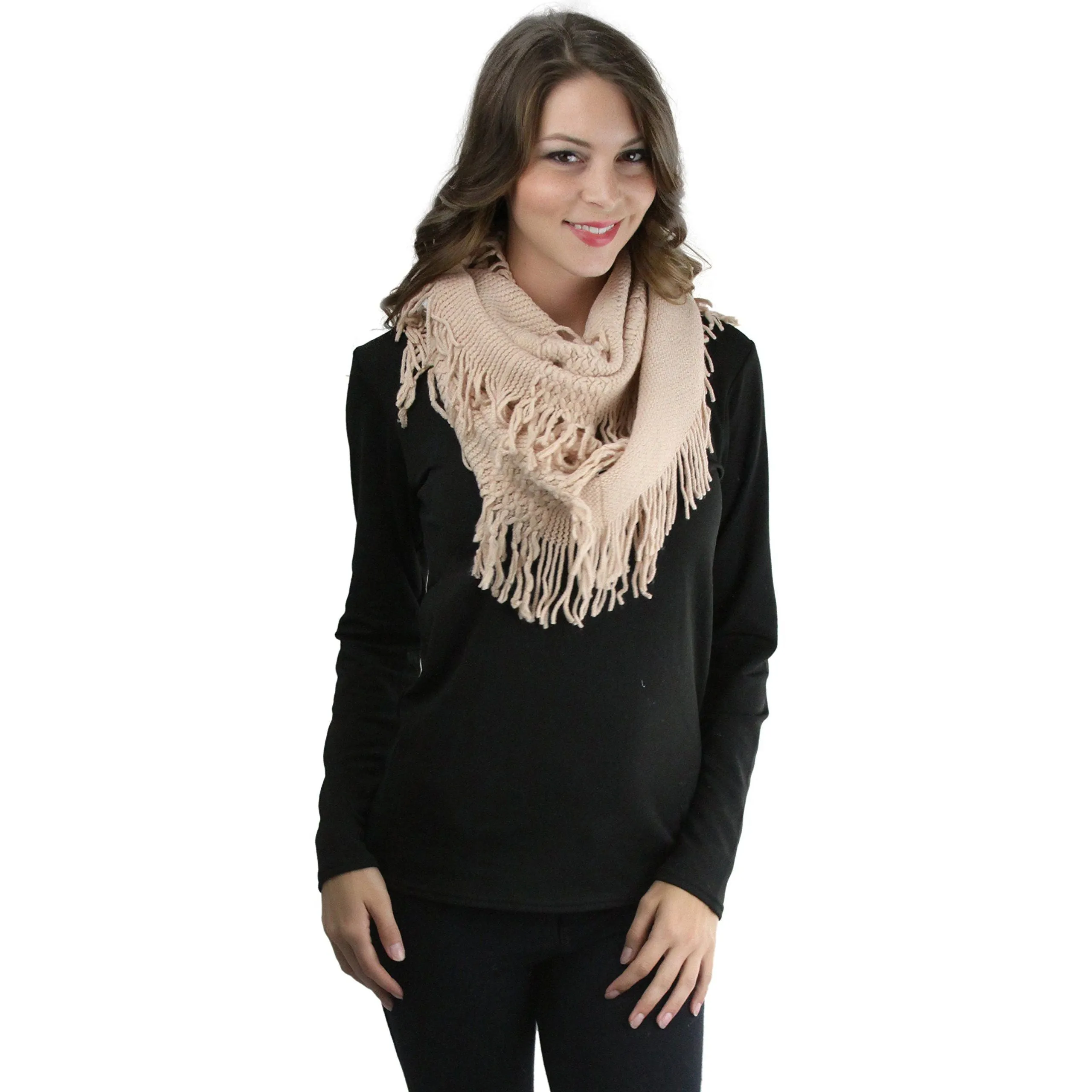 ToBeInStyle Women's Winter Knitted Infinity Scarves