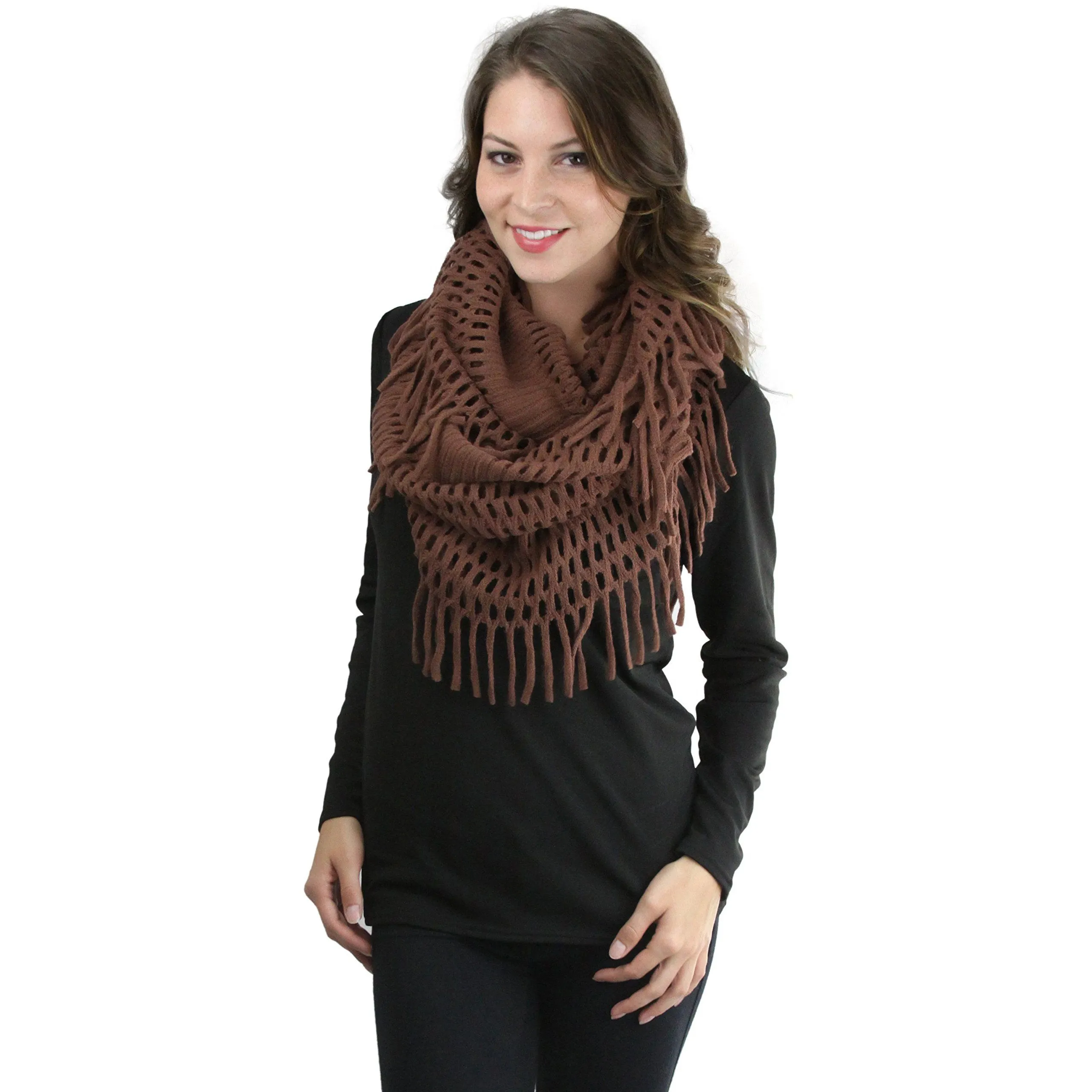 ToBeInStyle Women's Winter Knitted Infinity Scarves