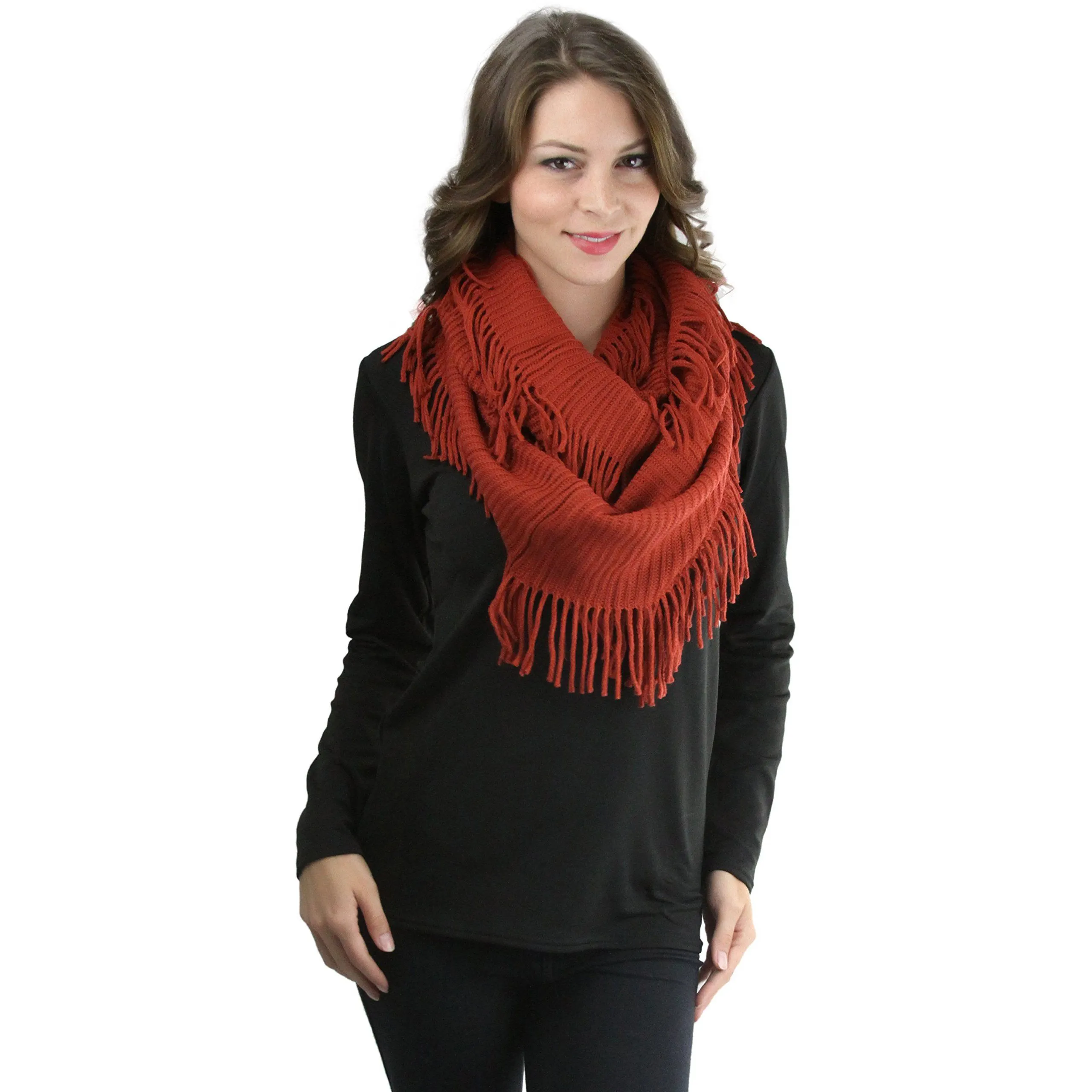 ToBeInStyle Women's Winter Knitted Infinity Scarves