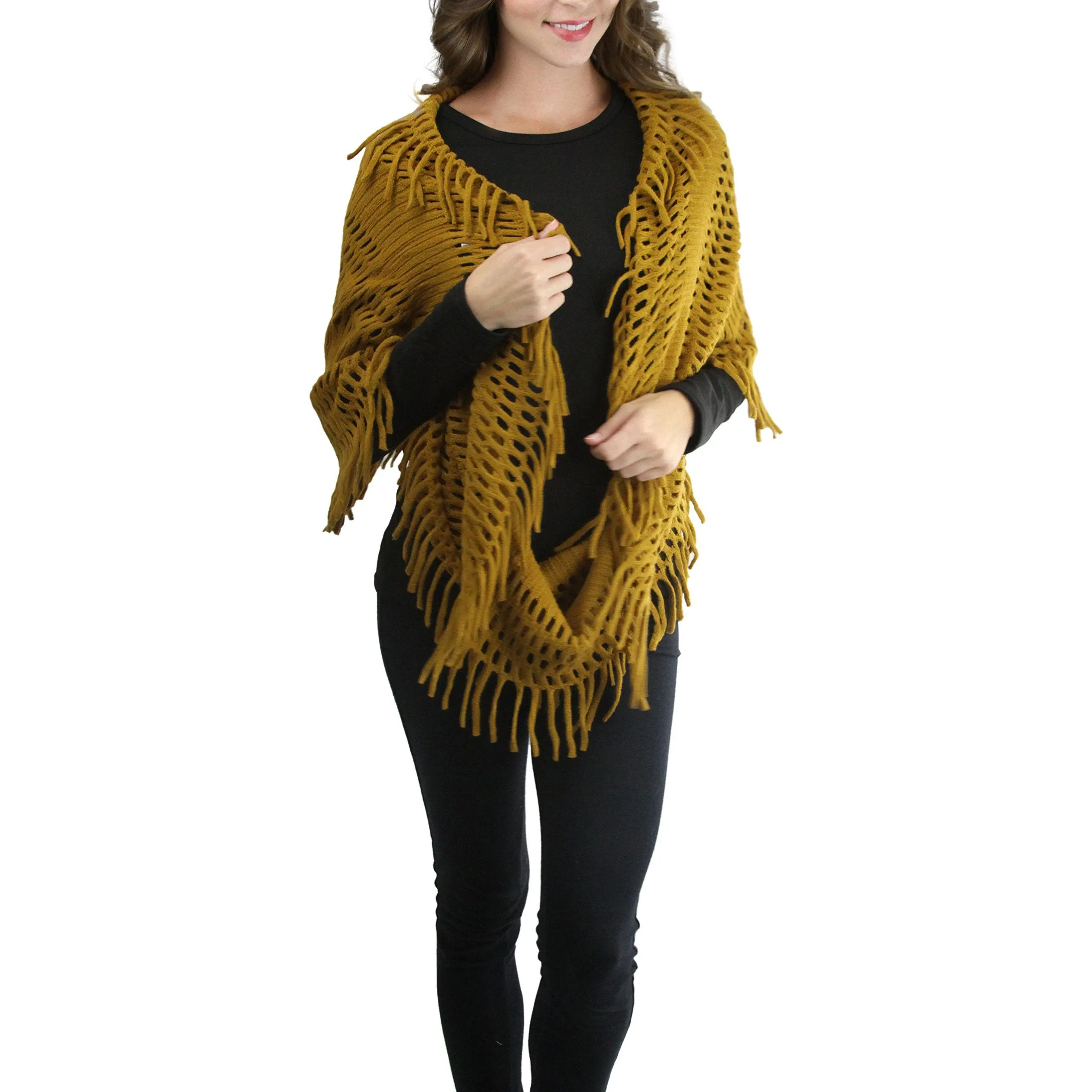 ToBeInStyle Women's Winter Knitted Infinity Scarves