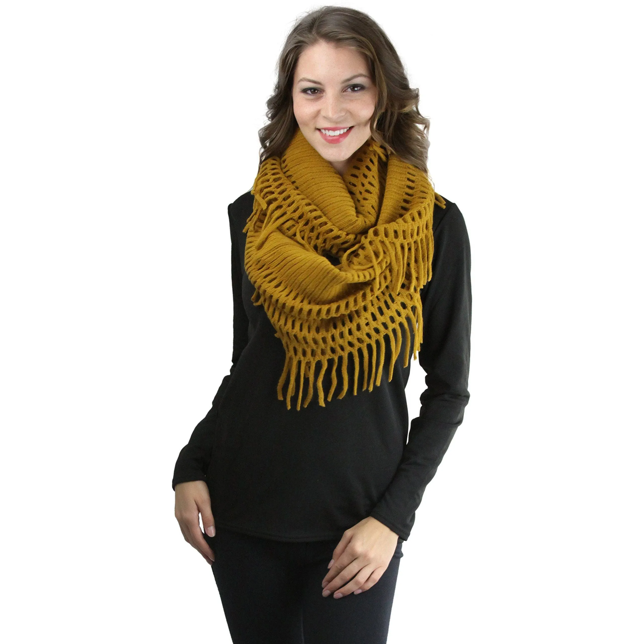 ToBeInStyle Women's Winter Knitted Infinity Scarves