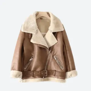 Warm Stylish Faux Shearling Moto Jackets