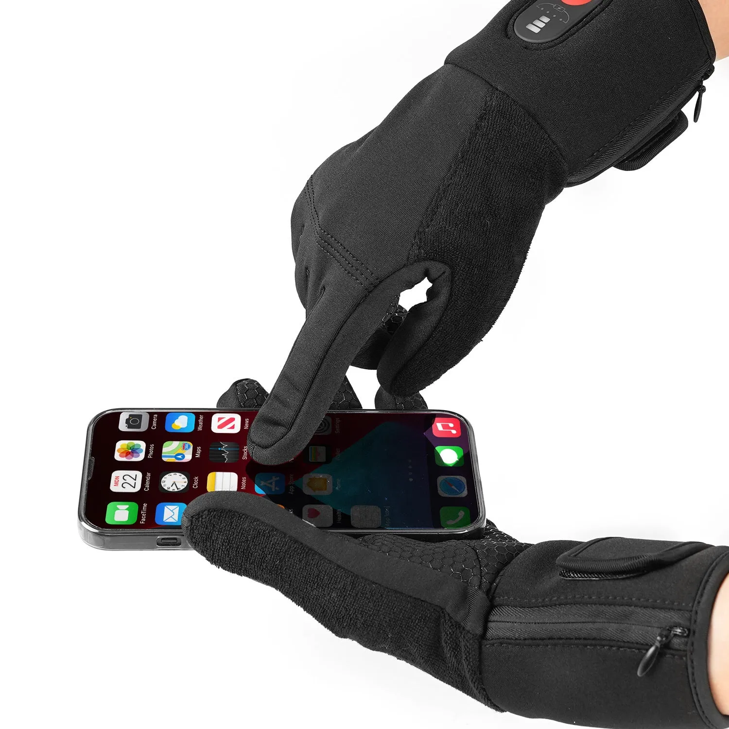 Windproof Water-resistant Thermal Grip Heating Gloves