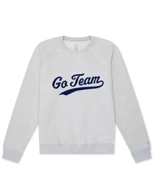 Women's Organic Pullover Sweatshirt Go Team [Light Heather Grey]