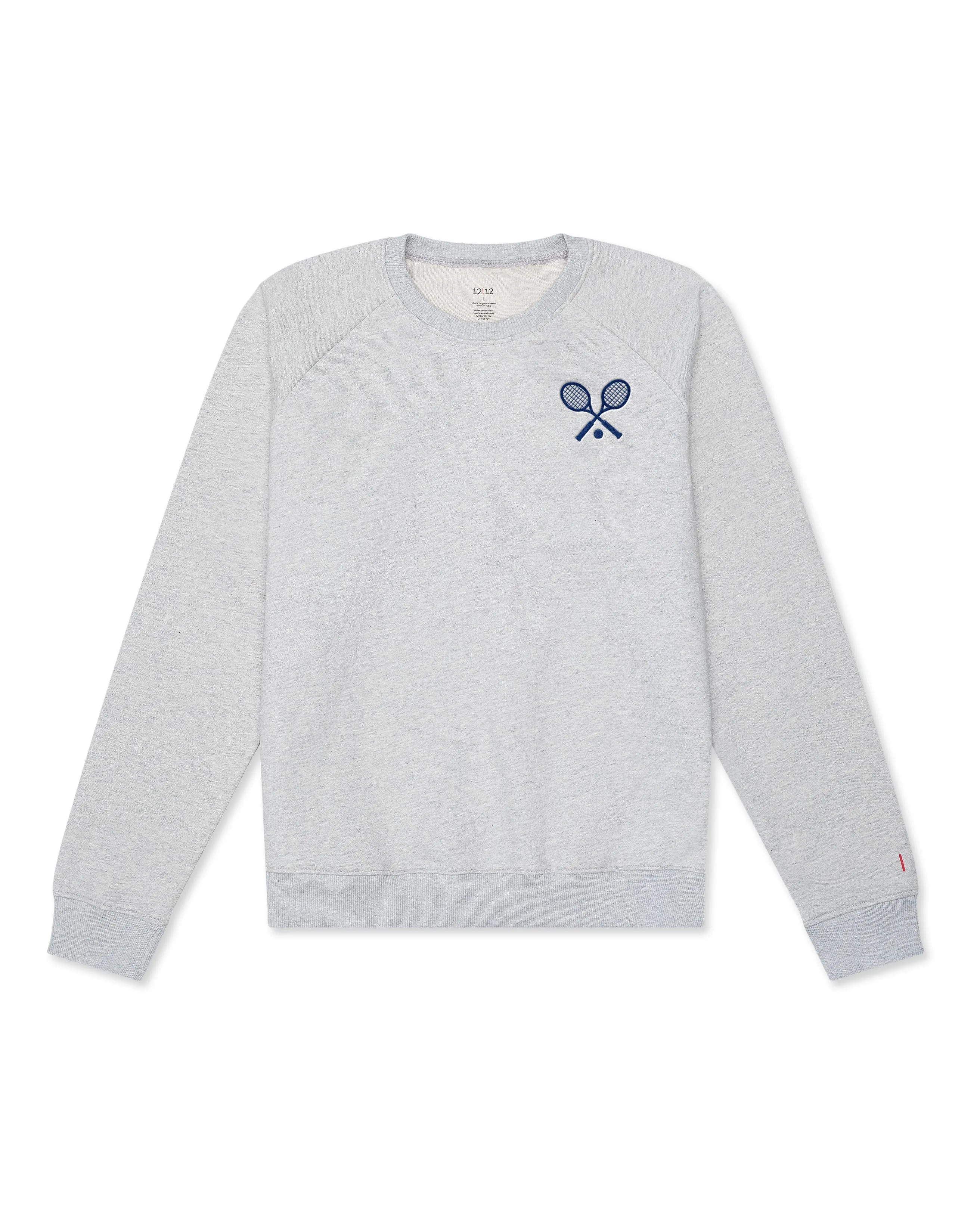 Women's Organic Pullover Sweatshirt Tennis [Light Heather Grey]