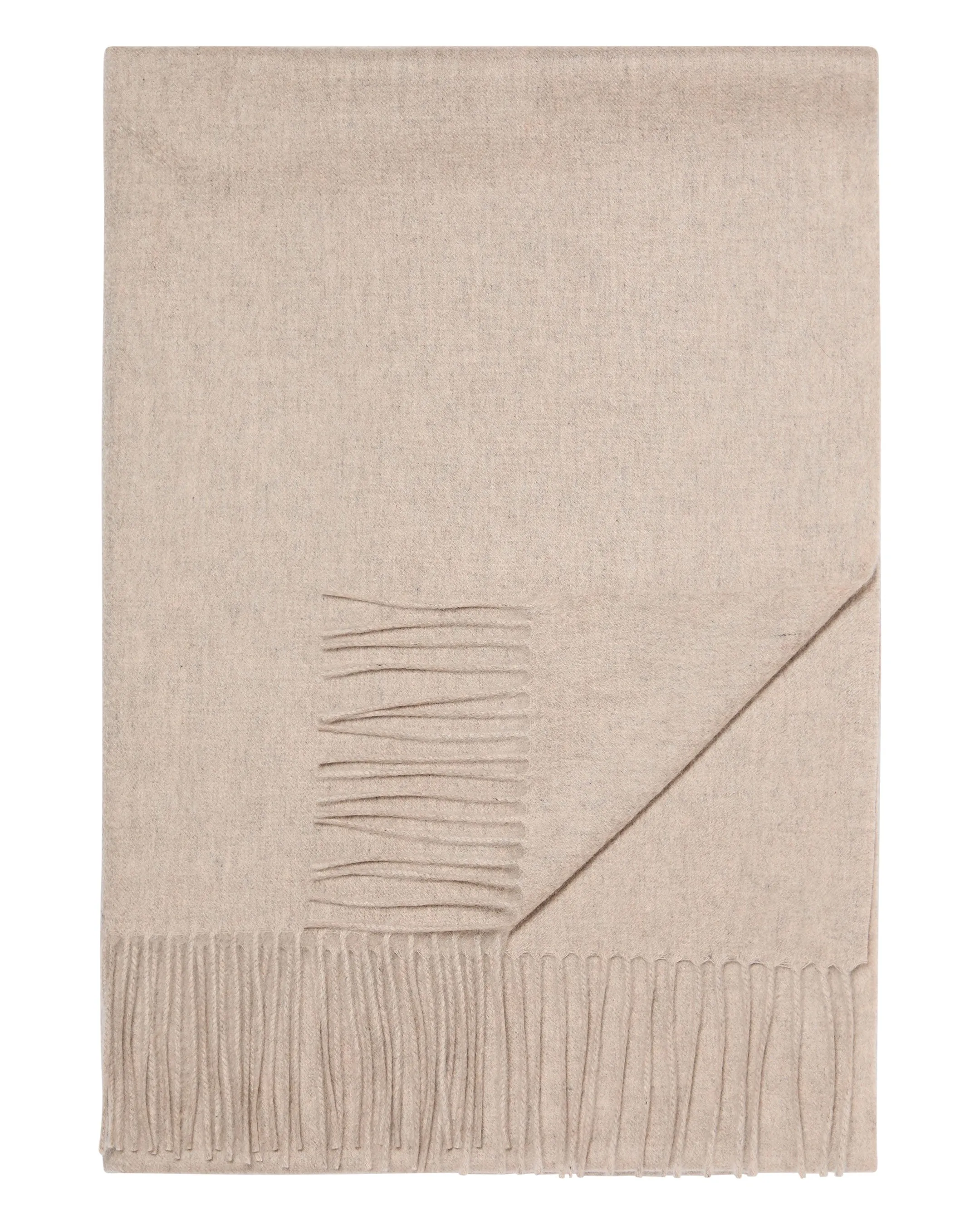 Women's Woven Cashmere Shawl Oatmeal Brown