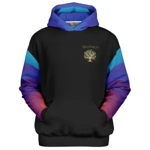 Yahuah-Tree of Life 01 Royal Designer Heavyweight Oversized Unisex Fleece Lined Pullover Hoodie